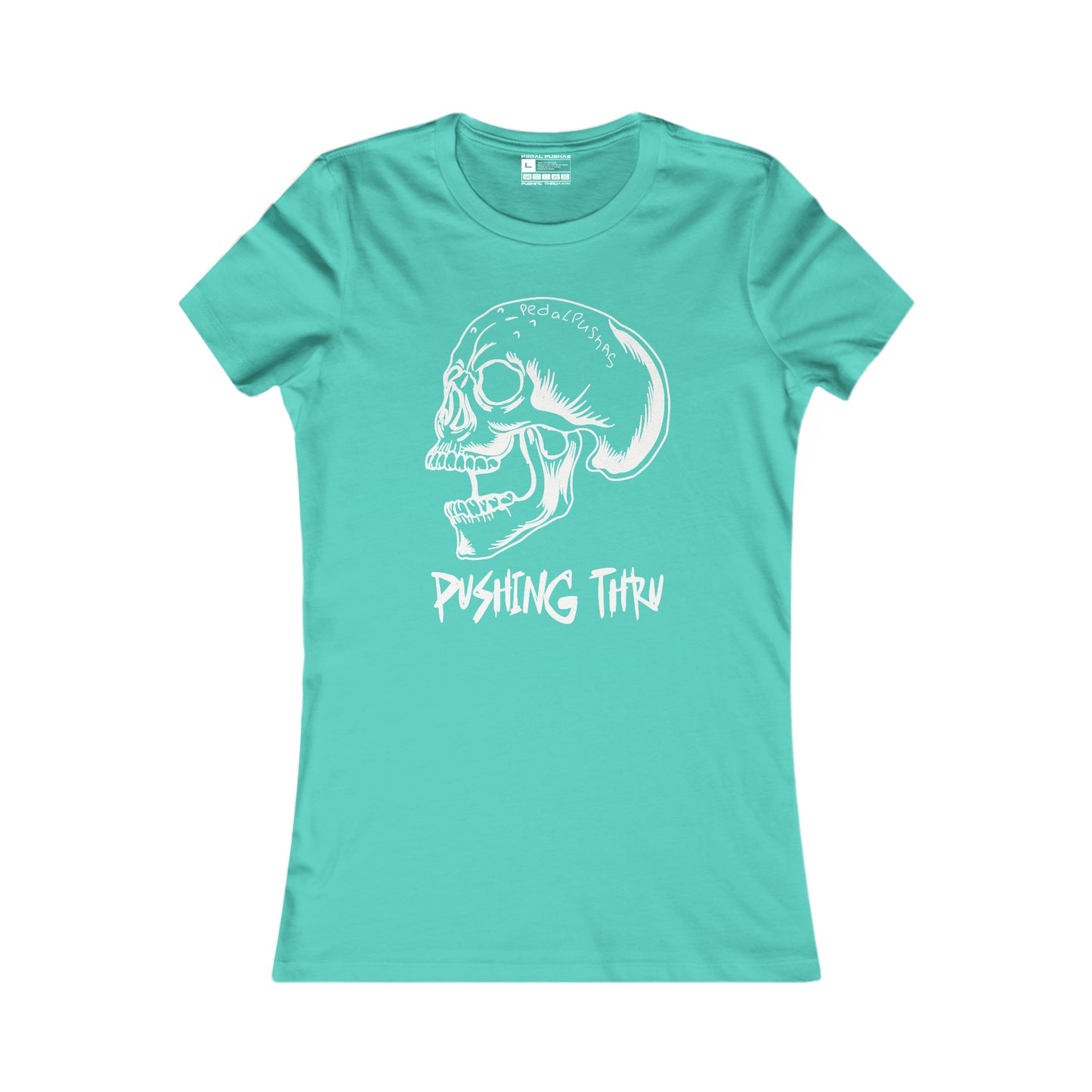 Women's "Pushing Thru" Skull Tee