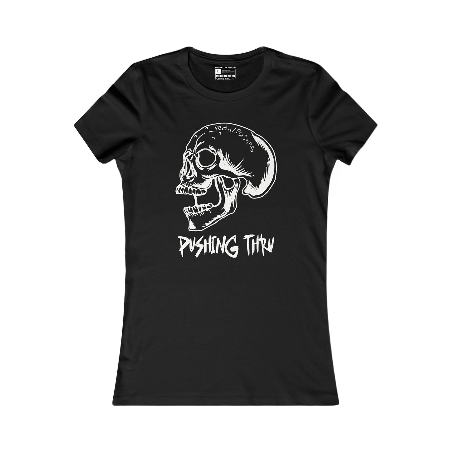 Women's "Pushing Thru" Skull Tee