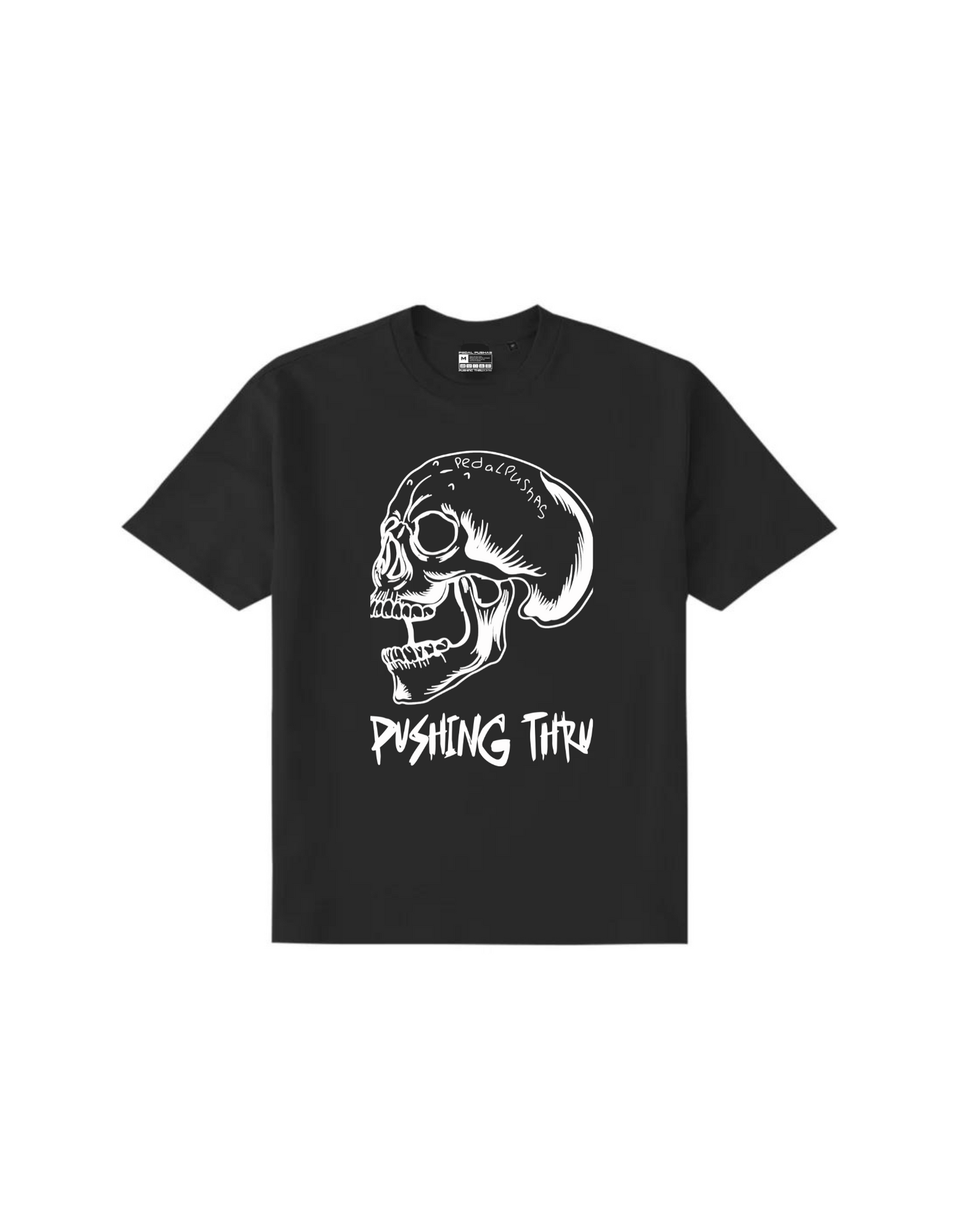 Pushing Thru Skull Tee & Pedal Pushas Cap Bundle